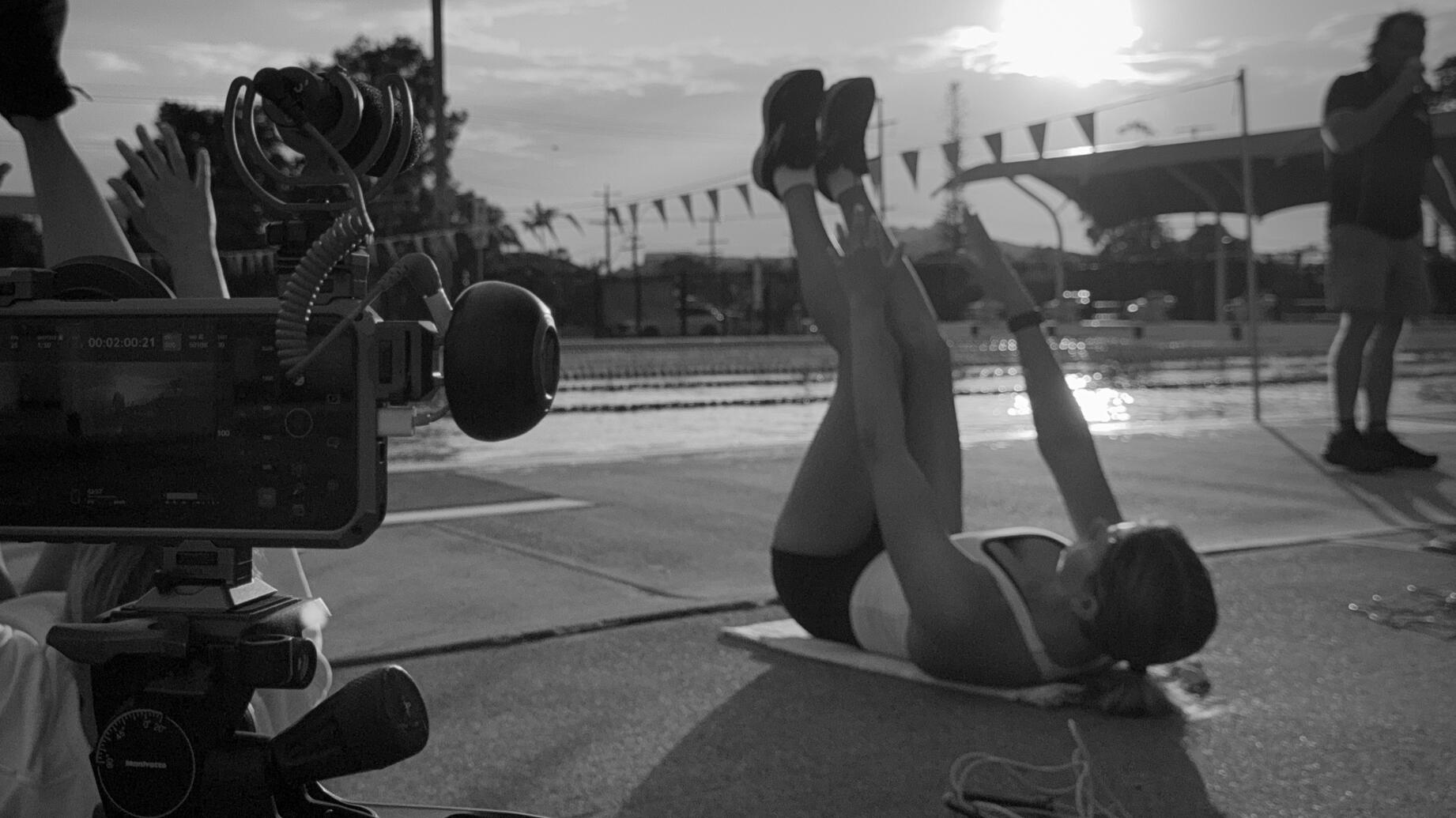 On the pool deck at Miami in October, 2024